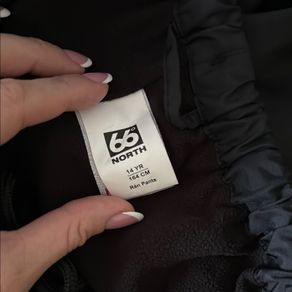 66 North Kids Black Joggers